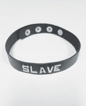 Collar de cuero Spartacus SLAVE: lujo hecho a mano de primera calidad