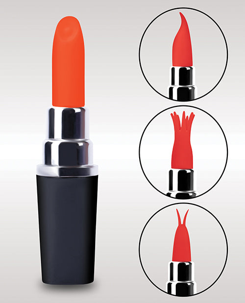 Bodywand Date Night Kiss Kiss Lipstick Vibe - Black/Red Product Image.