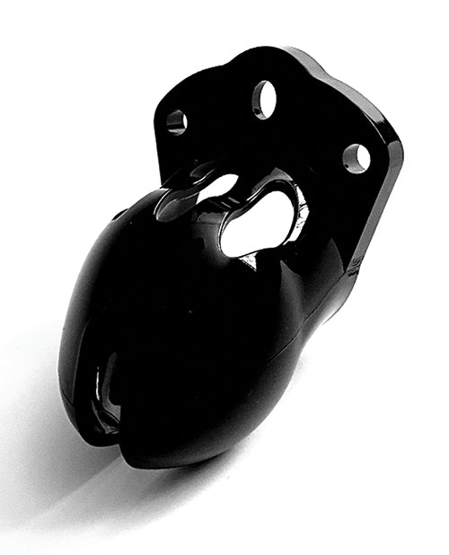 CB-X Mini-Me Black Cock Cage: Embrace the Essence of Chastity Product Image.