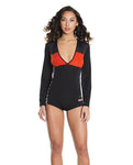 Coquette Fashion Stretch Knit Race Car Romper