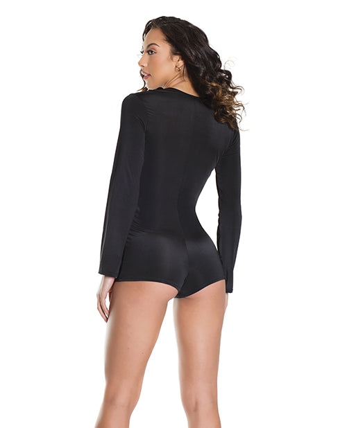 Coquette Fashion Stretch Knit Race Car Romper Product Image.