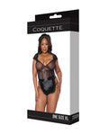 Holiday Mistletoe Maid Stretch Mesh Teddy Set