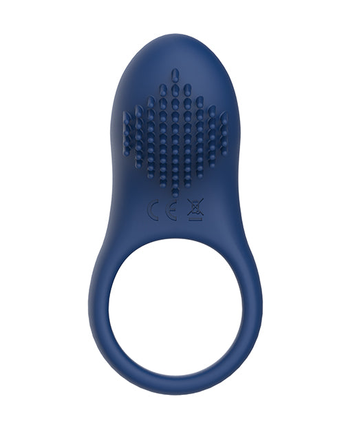 TOYBOX Sonic Blue Vibrating Cock Ring - Ultimate Pleasure Boost Product Image.