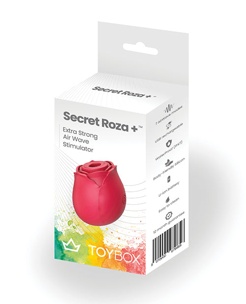 ToyBox Secret Roza Red Rose Plus Clitoral Vibrator - 10 Suction Modes & Pleasure Air Tech Product Image.