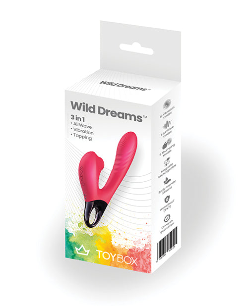 TOYBOX Wild Dreams Vibrador Succionador 3 en 1 Product Image.