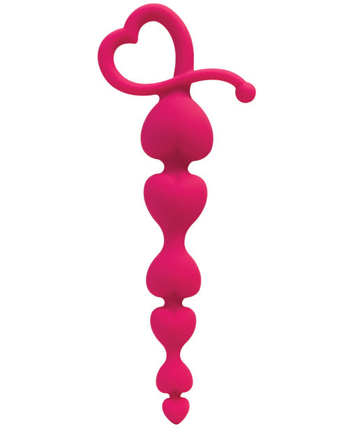 Curve Toys Gossip Hearts on a String - Magenta: Unleash Sensual Bliss 💖 Product Image.