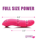 Curve Toys Gossip Blasters 7X Thrusting Silicone Vibrator - Magenta: Ultimate Pleasure Experience