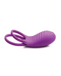 Curve Toys Gossip Love Loops 10x Silicone Cock Ring with Remote - Violet