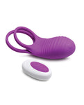 Curve Toys Gossip Love Loops 10x Silicone Cock Ring with Remote - Violet