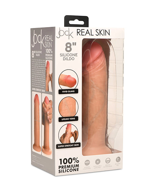 Shop for the Curve Toys Jock Real Skin Silicone 8" Dildo at My Ruby Lips