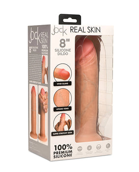 Curve Toys Jock Consolador de silicona de piel real de 8" - Featured Product Image