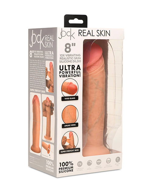 Shop for the Curve Toys Jock Real Skin Silicone 8" Vibrating Dildo at My Ruby Lips