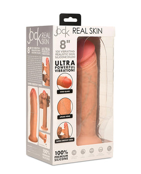 Curve Toys Jock Real Skin Silicone 8" Vibrating Dildo - Featured Product Image