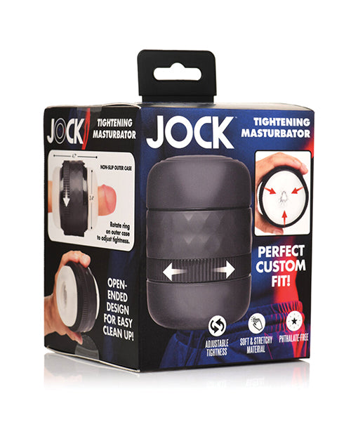 Curve Toys Jock Squeezable Tunnel Double Masturbator Product Image.