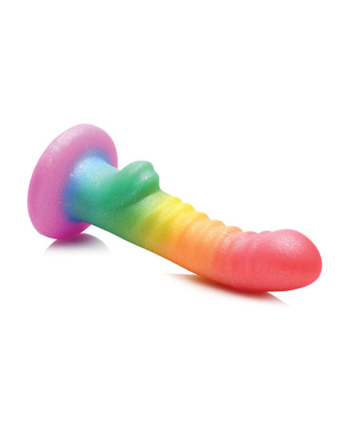 Curve Toys Rainbow Delight 6.5" Dildo Product Image.