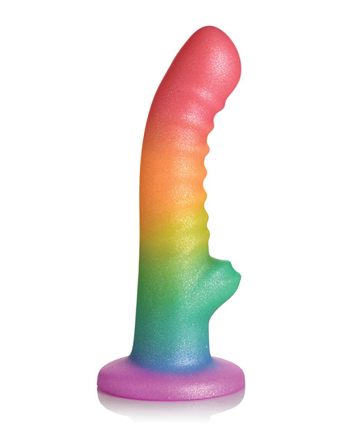 Curve Toys Rainbow Delight 6.5" Dildo Product Image.