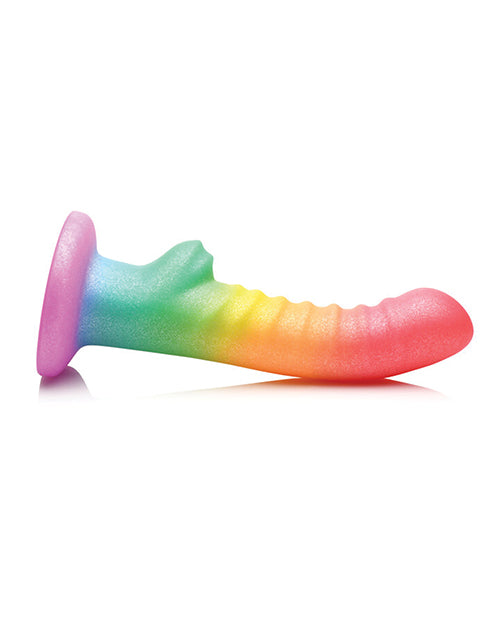 Curve Toys Consolador Rainbow Delight de 6,5" Product Image.