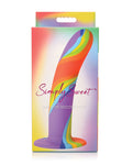 Simply Sweet Rainbow Silicone Dildo - A Journey of Vibrant Pleasure