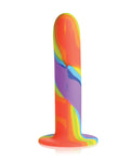 Simply Sweet Rainbow Silicone Dildo - A Journey of Vibrant Pleasure