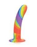 Simply Sweet Rainbow Silicone Dildo - A Journey of Vibrant Pleasure