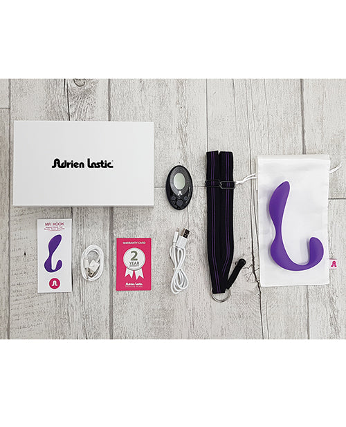 Adrien Lastic Purple Dual Vibrator with Remote Control