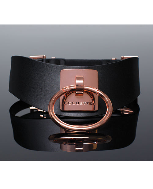Collar de placer Coquette negro/oro rosa Product Image.