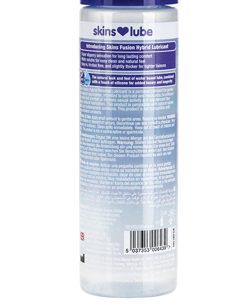 Skins Fusion Hybrid Silicone & Water Based Lubricant - 4.4 oz Product Image.