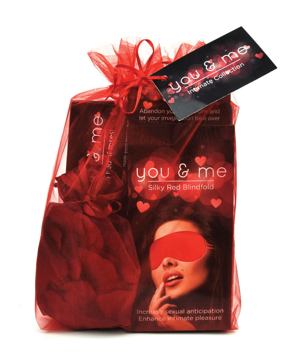 You & Me Intimate Bundle: Game, Blindfold & Petals Product Image.