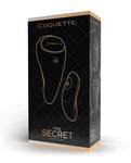Coquette Secret Panty Vibe: Negro/Oro rosa - Lencería sensual con control remoto