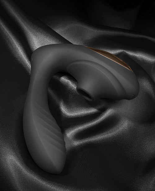 Coquette Royal Embrace：黑色/玫瑰金雙刺激器 Product Image.