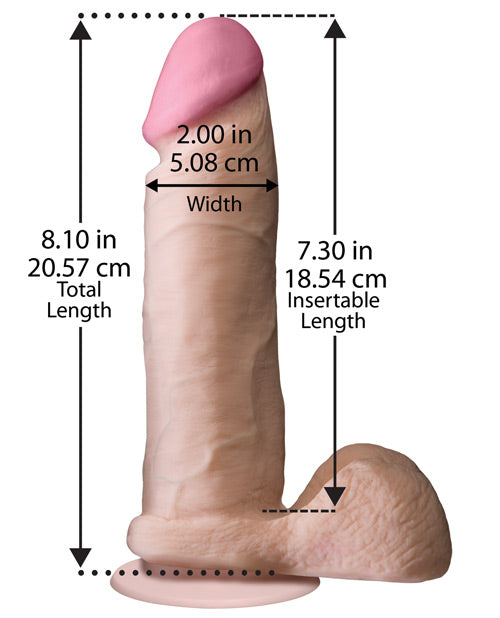 Doc Johnson Realistic UR3 Dual-Density Cock with Suction Cup - A Lifelike Pleasure Experience Product Image.