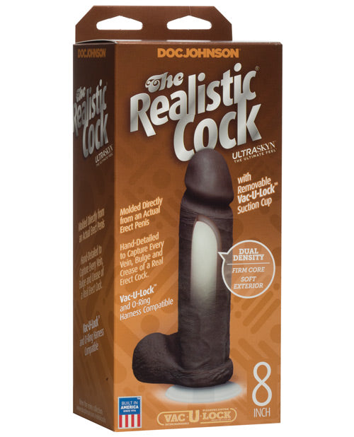 Doc Johnson Realistic UR3 Dual-Density Cock with Suction Cup - A Lifelike Pleasure Experience Product Image.