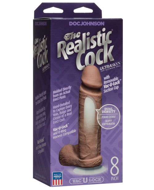 Doc Johnson Realistic UR3 Dual-Density Cock with Suction Cup - A Lifelike Pleasure Experience Product Image.