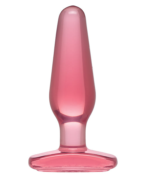 Crystal Jellies Medium Clear Butt Plug - Embrace Ultimate Anal Pleasure Product Image.