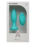 A Play Rechargeable Silicone Beginner Anal Plug with Remote