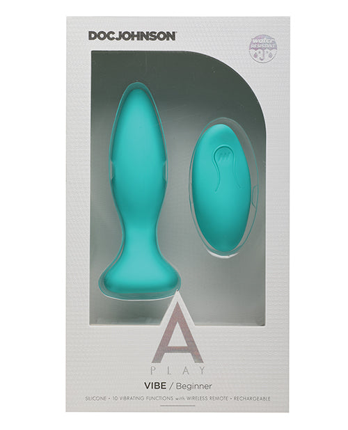 A Play Rechargeable Silicone Beginner Anal Plug with Remote Product Image.