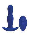 A Play Expander Rechargeable Silicone Anal Plug with Remote - Royal Blue