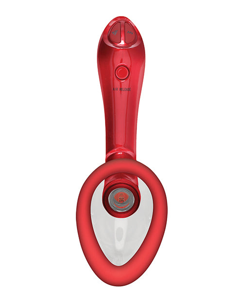Bloom Intimate Body Automatic Vibrating Rechargeable Pump - Red Product Image.