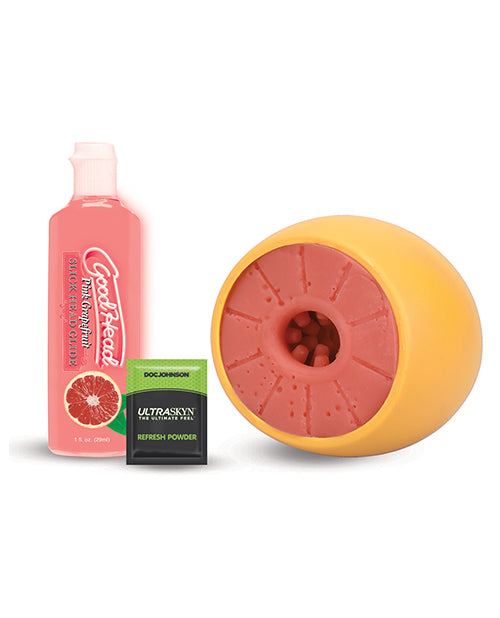 GoodHead 葡萄柚口交套裝：逼真的感覺和令人興奮的味道 Product Image.