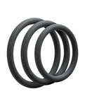 OptiMALE Thin C-Ring Set: Anillos de mejora íntima premium de Doc Johnson