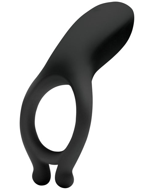 OptiMALE Black Rechargeable Vibrating C-Ring - Ultimate Pleasure Upgrade Product Image.