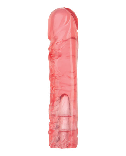 8" Crystal Jellie Pink Strap-On Dong - Realistic, Secure, Body-Safe