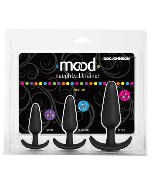 Mood Naughty 1 Anal Trainer Set - Premium Silicone Plugs Product Image.