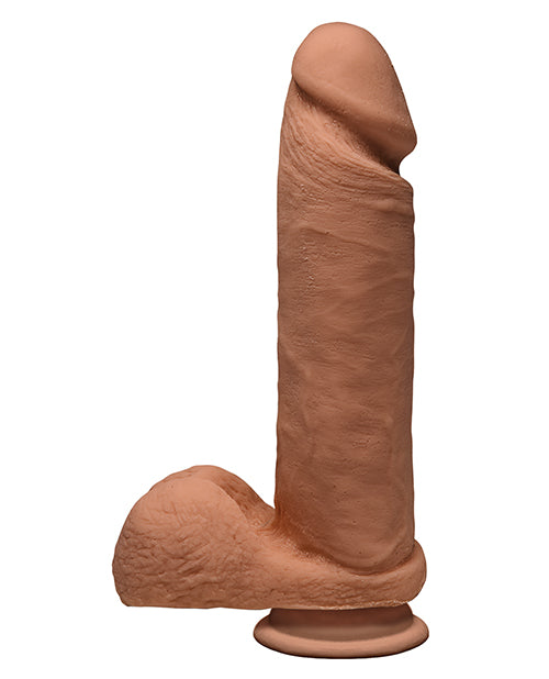 8" Dual Density Realistic Dildo with Suction Cup - Caramel Product Image.
