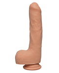 D 9" Uncut Dildo with Suction Cup - Vanilla