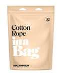 "In A Bag Black Cotton Bondage Rope - 32 ft"
