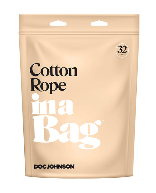"In A Bag Black Cotton Bondage Rope - 32 ft" Product Image.
