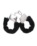 Indulgence Unleashed - Luxury Black Furry Handcuffs by In A Bag