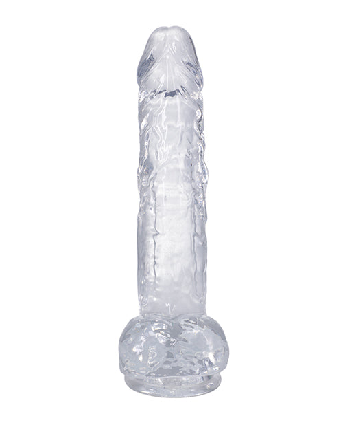 10" Clear Realistic Suction-Cup Dildo