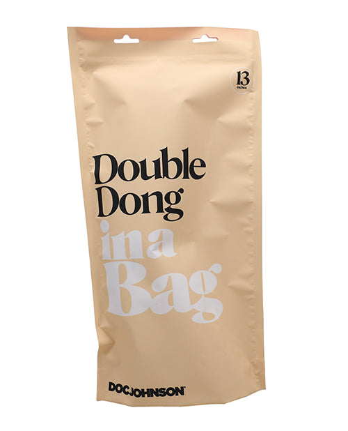 In A Bag 13" Clear Double Dong Product Image.